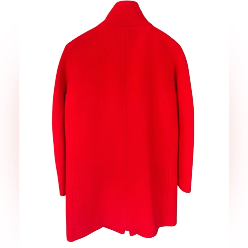 J. Crew Vibrant Red Cocoon Coat - Picture 4 of 6